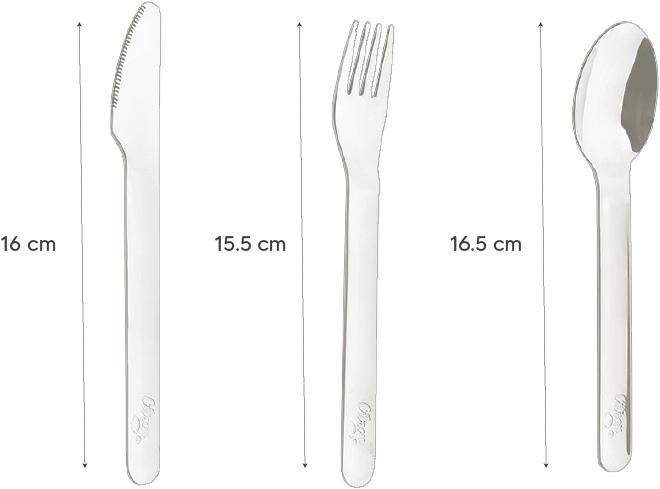 Immagine prodotto Citron Set di posate Lemon con custodia in silicone marrone
