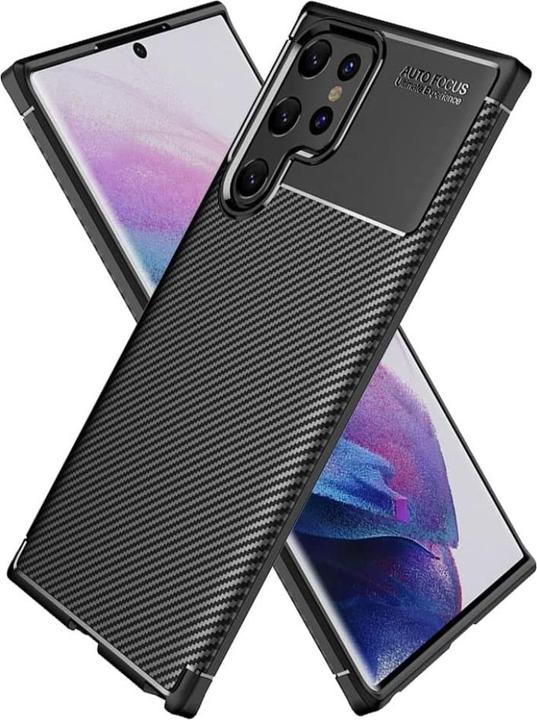 Immagine prodotto Screenguard Custodia Samsung Galaxy S22 Ultra Cover Carbon Design TPU (Samsung Galaxy S22 Ultra)