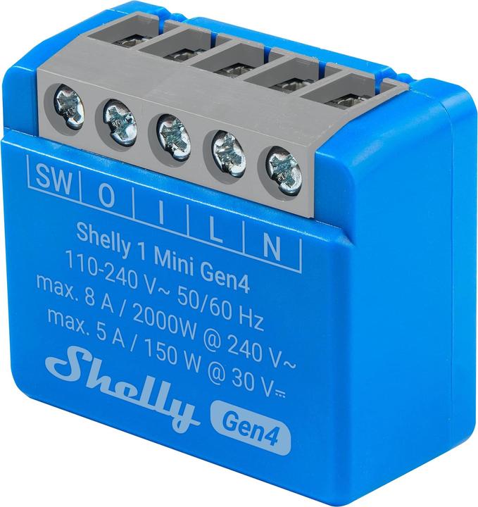 Actual product image Shelly 1 Mini Gen4 (Switch actuator)