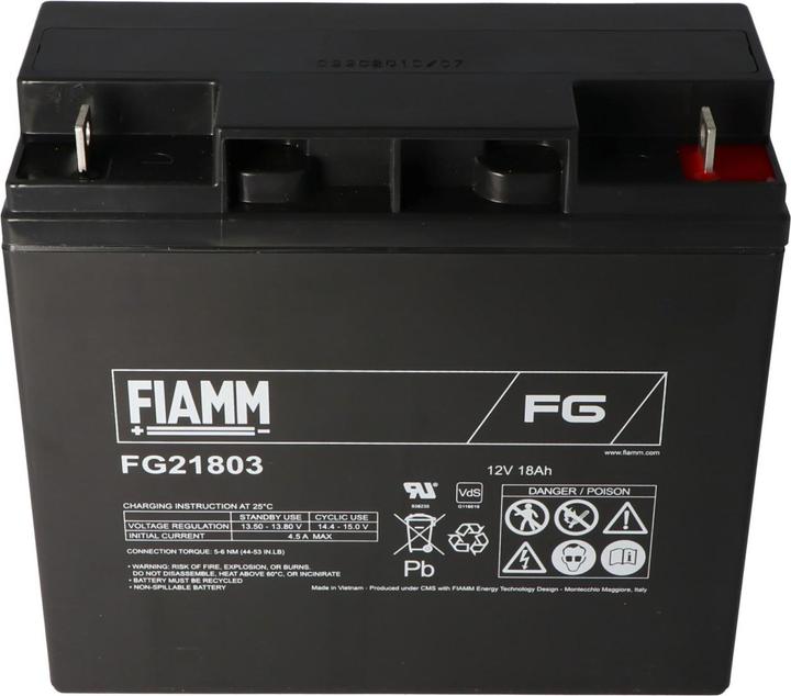 Produktbild Fiamm FG21803 12V Akku 18Ah, nicht geeignet als Starter-Batterie (12 V, 18 Ah)