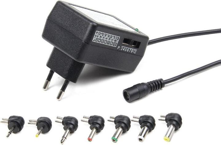 Produktbild Gembird EnerGenie EG-MC-009 Innenraum 24W Schwarz Netzteil & Spannungsumwandler