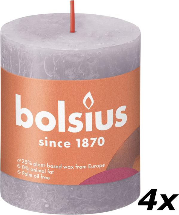 Immagine prodotto Bolsius Set di 4 candele a colonna (4 pz.)