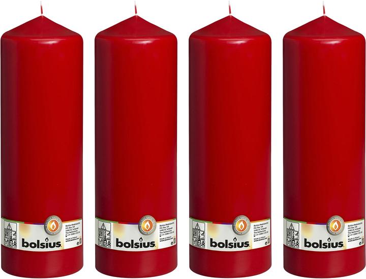 Produktbild Bolsius 4er-Set Stumpenkerze (4 Stk.)