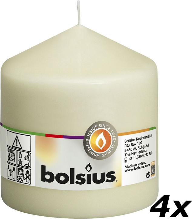 Immagine prodotto Bolsius Set di 4 candele a colonna (4 pz.)