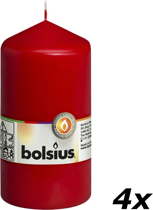 Produktbild Bolsius 4er-Set Stumpenkerze (4 Stk.)
