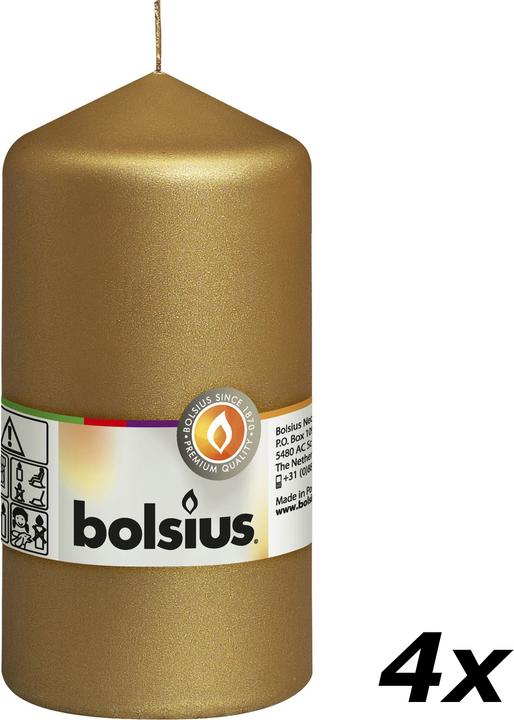 Actual product image Bolsius Set of 4 Pillar Candle (4 pcs.)