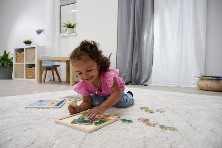 Actual product image Eichhorn Peppa Pig, inlay puzzle, 3 assorted. (20 pieces)