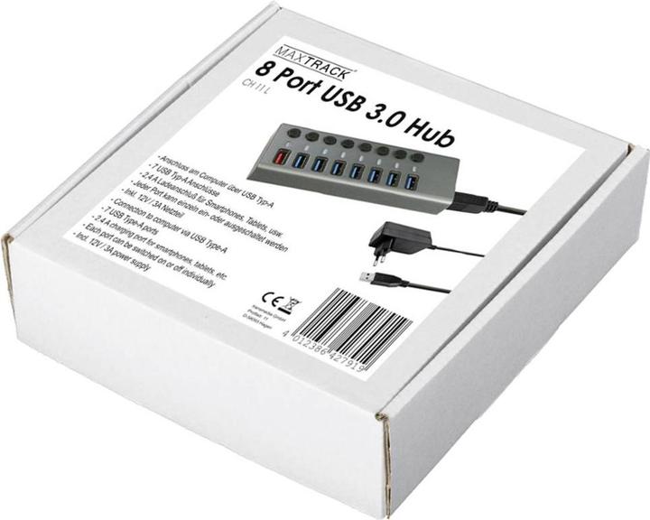 Image du produit Maxtrack Hub 8 ports USB 3.0 (8 Ports)