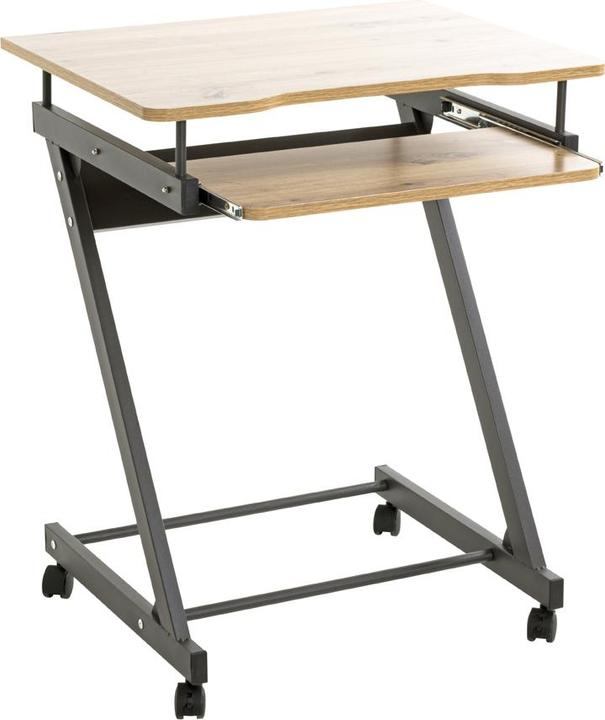 HAKU Möbel Table d'ordinateur sur roulettes (60 x 49 x 75 cm)