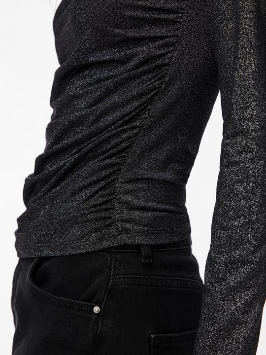 Immagine prodotto Pieces Pcmonica Ls Glitter Ruching Top Noos (L)