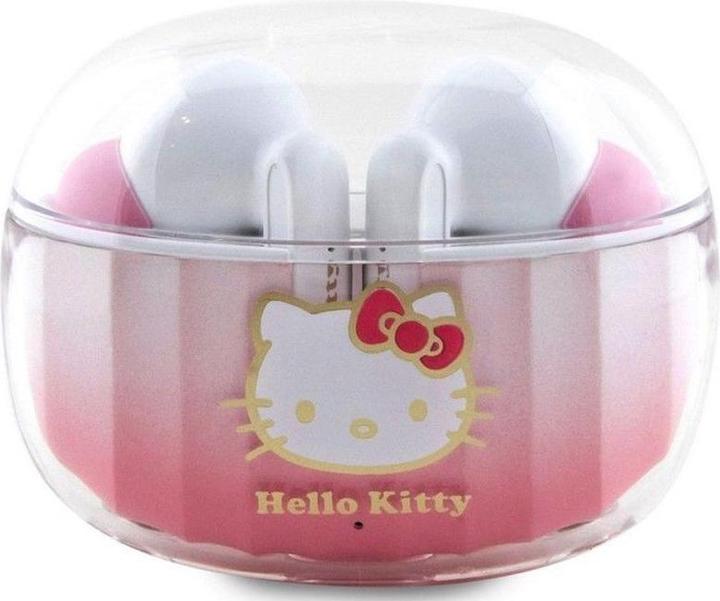 Hello Kitty słuchawki Bluetooth HKTWSHDGKEP TWS + stacja dokująca różowy/pink Gradient Electroplatin