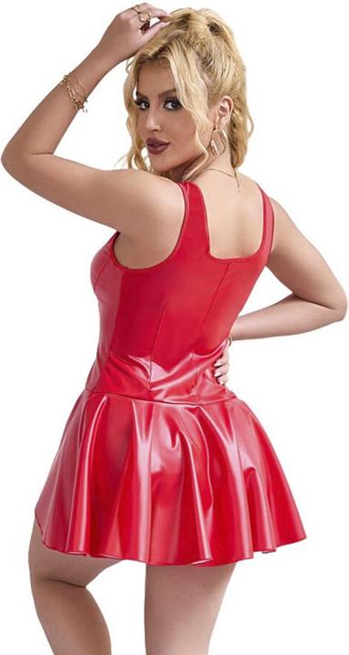 Actual product image Subblime - 957698 LEATHER DRESS WITH HEART ZIP, RED, L/XL (XL)