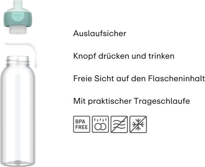 Produktbild Mepal Wasserflasche Pop-Up Campus 500 Ml - Cool Blue (0.50 l)