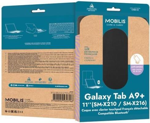 Image du produit Mobilis Case C2 Tab A9 Clavier français Touchpad (Galaxy Tab A9+)