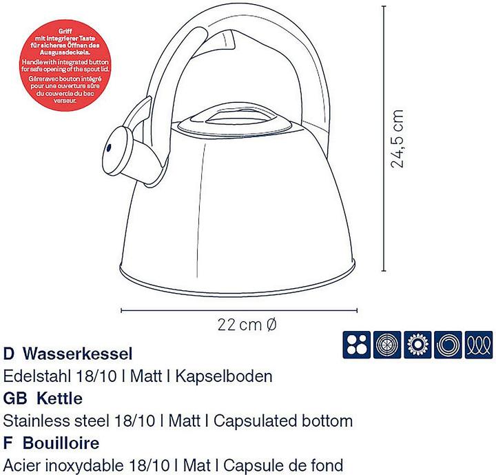 Image du produit Kela Bouilloire Vitus (2.40 l)