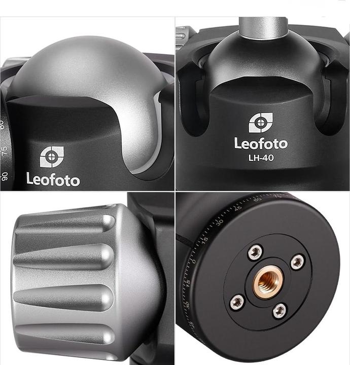 Productafbeelding Leofoto Trikojis Ranger LS-324C + LH-40PCL (LS-324C + LH-40PCL) - LS-324C + LH-40PCL (Metaal, Koolstof)