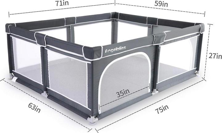 Produktbild Angelbliss Laufstall (180 cm, 150 cm)
