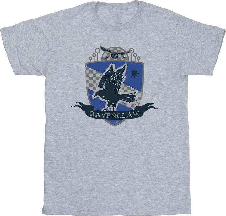 Actual product image Girls Ravenclaw Chest Badge Cotton T-Shirt (104)