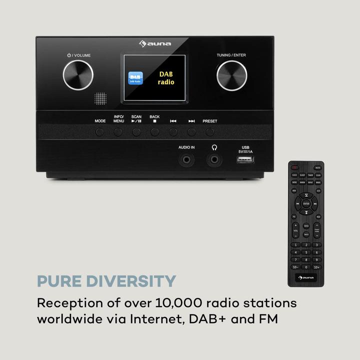 Actual product image Auna Connect System S compact system, black