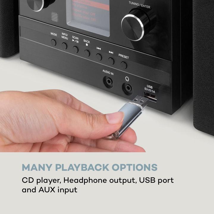 Actual product image Auna Connect System S compact system, black