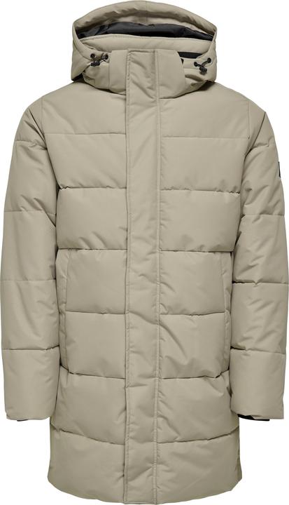 Immagine prodotto Only & Sons Cappuccio staccabile Polsini a costine Cappotto Piumino (S)