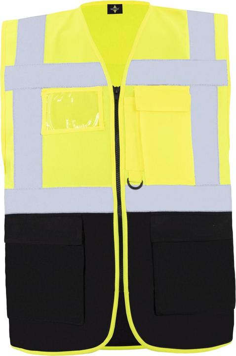 Image du produit Korntex Gilet de sécurité multifonction Hambourg Jaune/Noir 360° Sécurité XXL EN ISO 17353 ® KXCMF (XXL)
