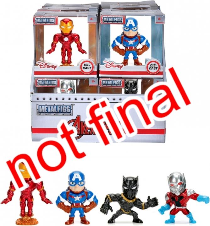 Immagine prodotto Jada Figure Avengers in confezione singola, 2,5", 4 pezzi