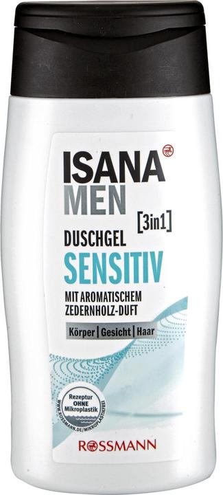 Isana MEN Shower Gel 3 in 1 Sensitive 300 ml (300 ml)