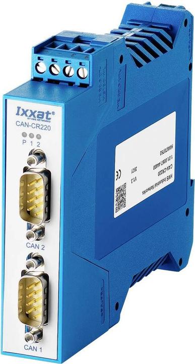 Actual product image Ixxat CAN-CR220 ISO 11898-2 CAN repeater with 4 kV isolation voltage
