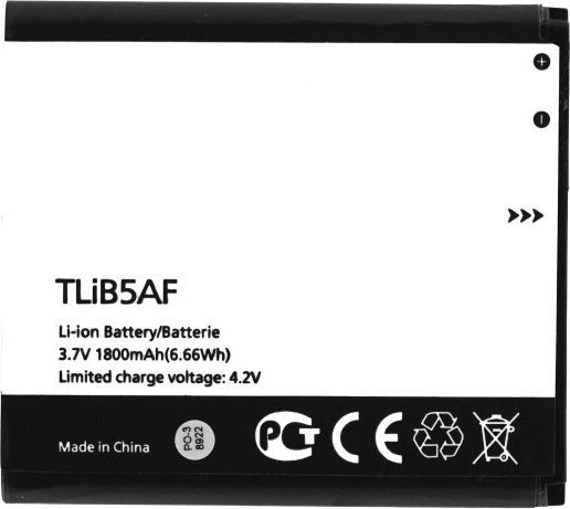 Actual product image Battery TLiB5AF 1800mAh for Alcatel One Touch 997D (without logo)