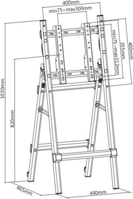 Actual product image Vivolink Portable Digital Signage Stand