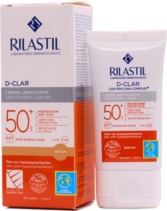 Produktbild Rilastil SUN SYSTEM SPF50+ d-clar #medium 40 ml (Sonnencreme, SPF 50+, 40 ml)