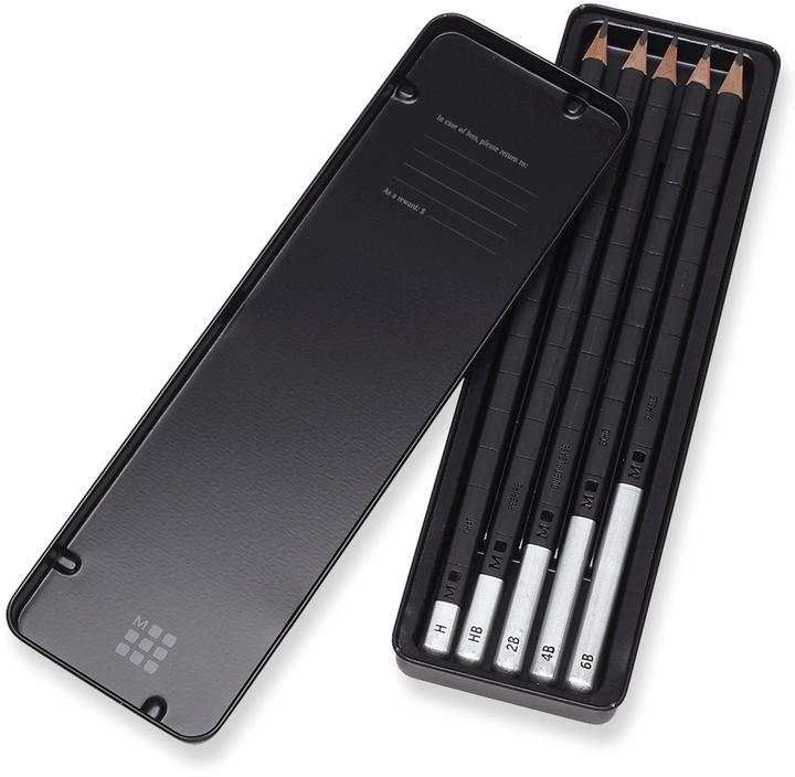 Produktbild Moleskine Zeichenstifte-Set (3 mm, HB, 2B, H, 4B, 6B, 5 x)