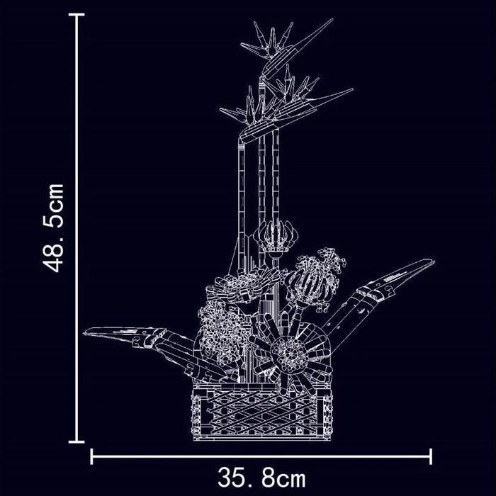 Actual product image Mould King Strelizia (1608 parts)