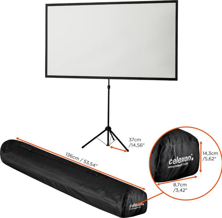 Actual product image Celexon Ultra-Lightweight Tripod 16:10 (90", 16:10)