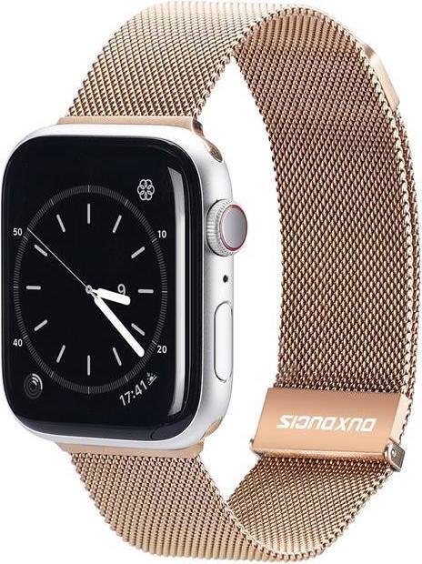 Dux Ducis Bracciale Milanese Pro Apple Watch 42/44/45/49MM - Oro (42 mm, 45 mm, 49 mm, 44 mm, Acciaio inossidabile, Apple Watch SE (2022/2023), Apple Watch SE, Apple Watch Serie 6, Apple Watch Series 9, Apple Watch Serie 4, Apple Watch Series 8, Apple Watch Series 3, Apple Watch Ultra 2, Apple Watch Serie 5, Apple Watch Ultra, Apple Watch Series 7)