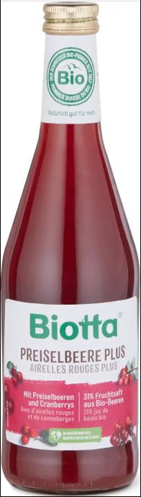 Actual product image Biotta Cranberry Plus (6 x 50 cl)