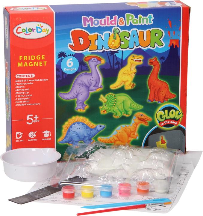 Color Day Gipsabguss - Dinos