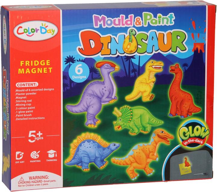 Actual product image Color Day Plaster cast - Dinos