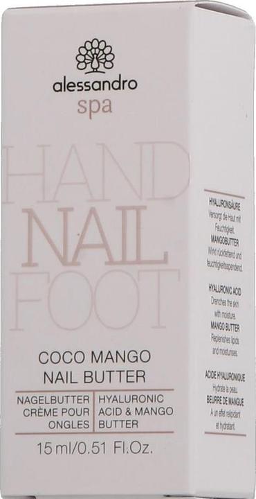 Actual product image Alessandro Spa - Coco Mango Nail Butter (15 ml)