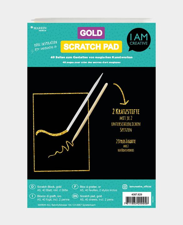 Actual product image I Am Creative Scratch Block (230 g/m², 1 x)