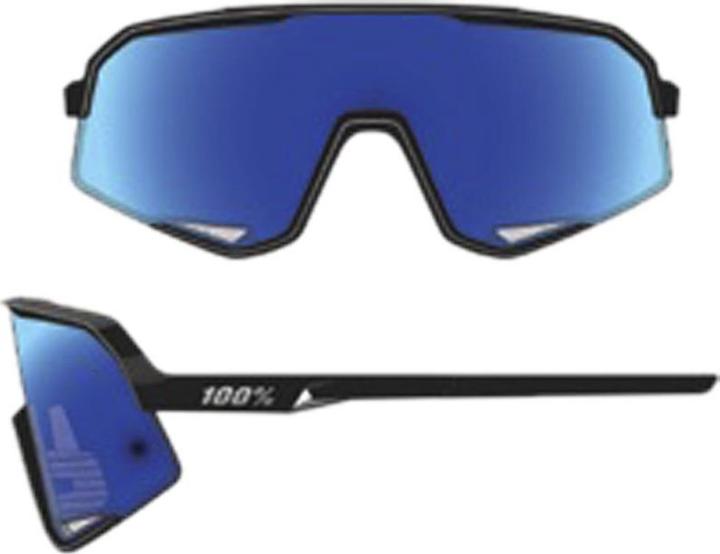 Produktbild 100% Slendale - Matte Black - HiPER Blue Multilayer Mirror L (Matte Black, HiPer blue multilayer mirror)