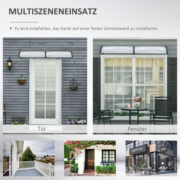 Image du produit Swisshandel24 Pultvordach Vordach ideal für Haustür 200x96x27 cm Überdachung