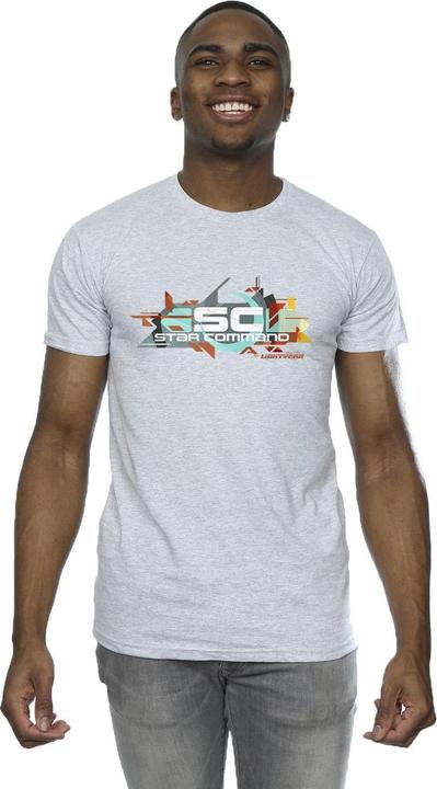 Actual product image Disney Mens Lightyear Star Command Graphic Title T-Shirt (5XL)
