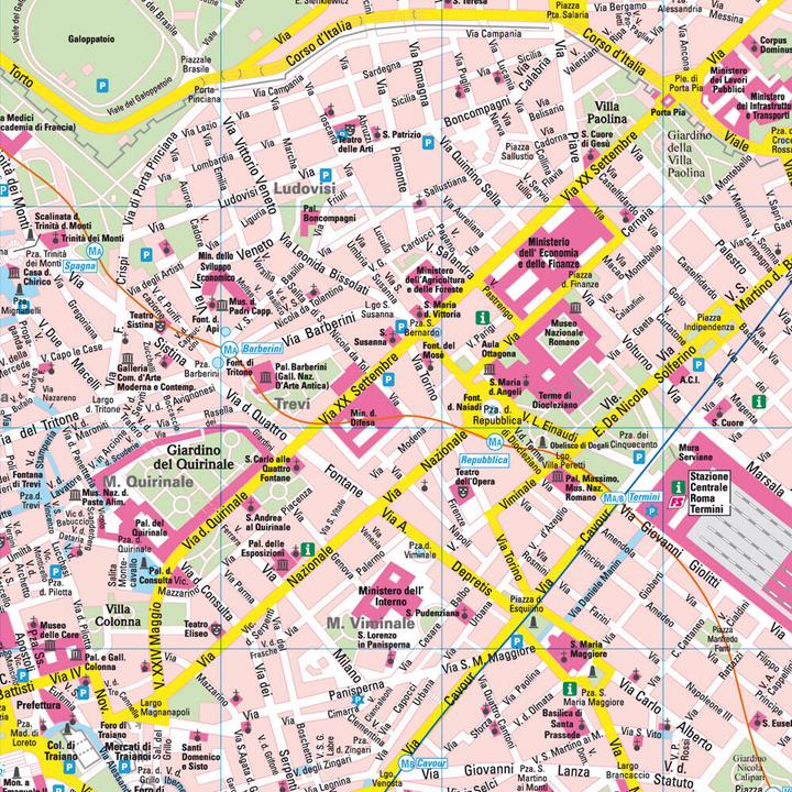 Immagine prodotto Roma, Mappa della città 1:10.000, freytag & berndt