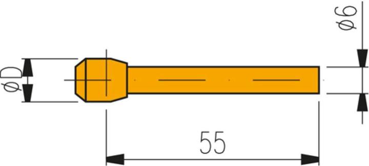 tesa Élément de mesure en forme de tonneau 2.2 mm (pour M 3 - M16)