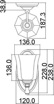 Actual product image Elstead Lighting Shelly LED wall light G9 Polished chrome IP44 (320 lm, G9)