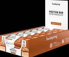 Actual product image Foodspring Protein Bar Extra Chocolate (Crunchy Peanut, 1 pcs., 668 g)