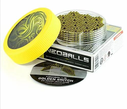 Produktbild Neoballs Kugelmagnete Gelb - Tesserakt-Kassette