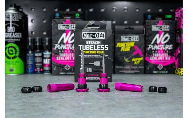 Actual product image Muc-Off Patch kit Stealth Tubeless Punctures Plug Blue